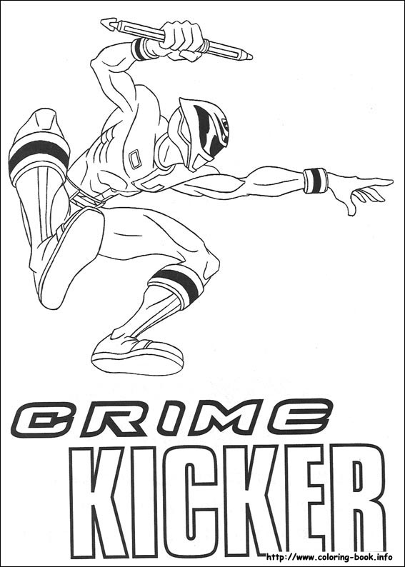 Power rangers coloring picture