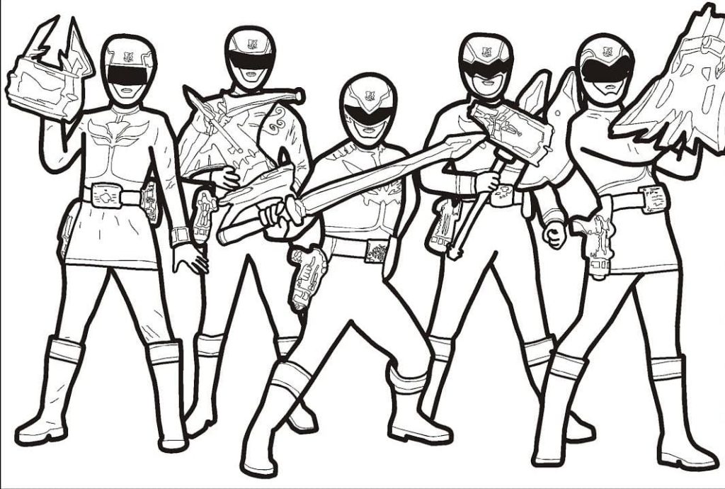 Power rangers coloring pages free printable coloring pages