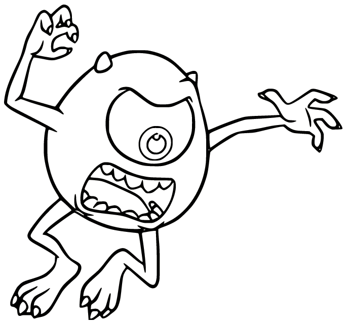 Monsters inc coloring pages printable for free download
