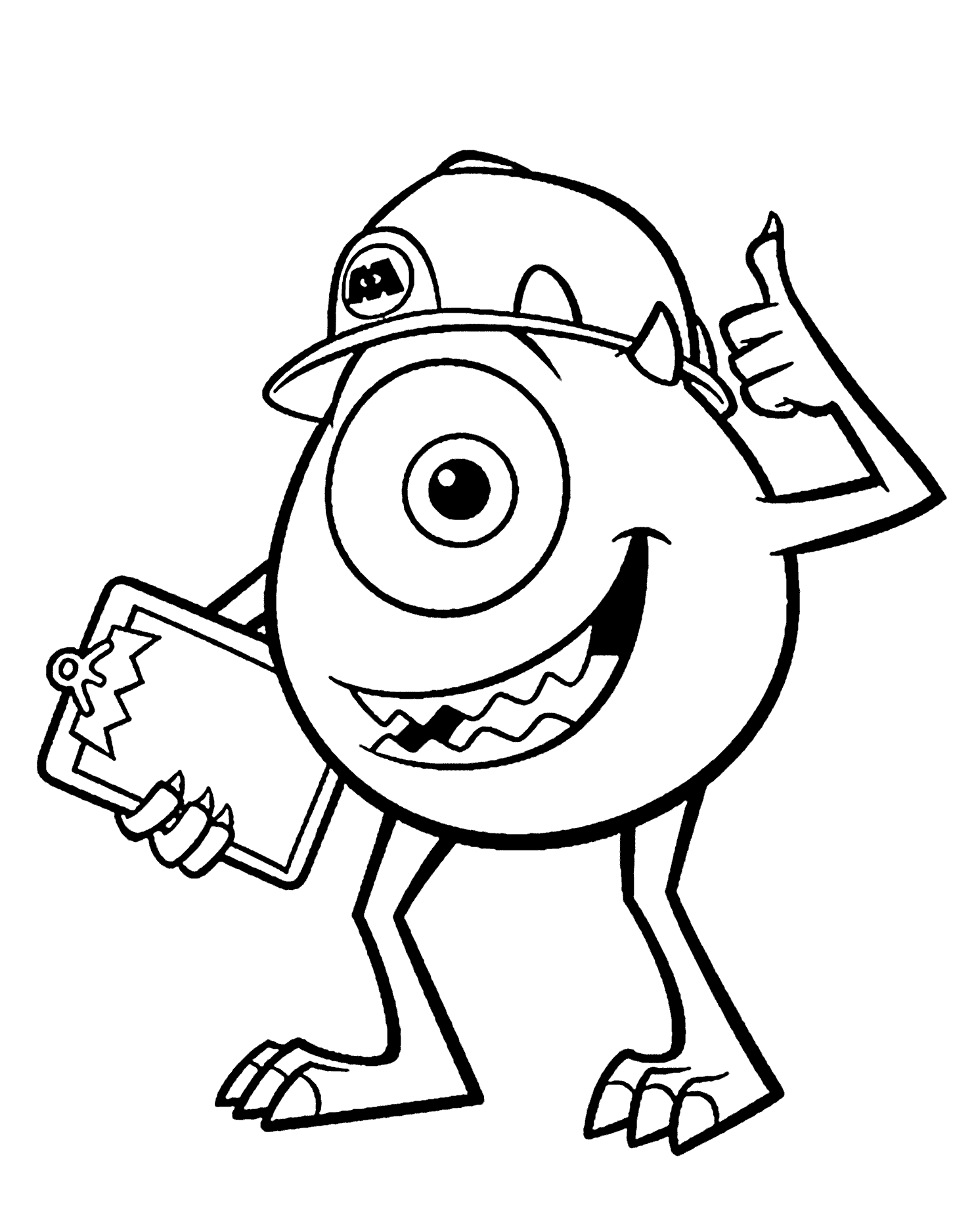Monsters university coloring pages