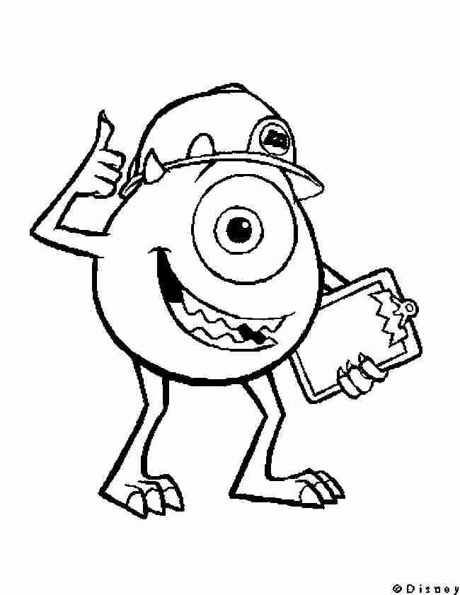 Best monsters inc coloring pages for kids