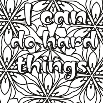 Mindfulness coloring pages for kids teens
