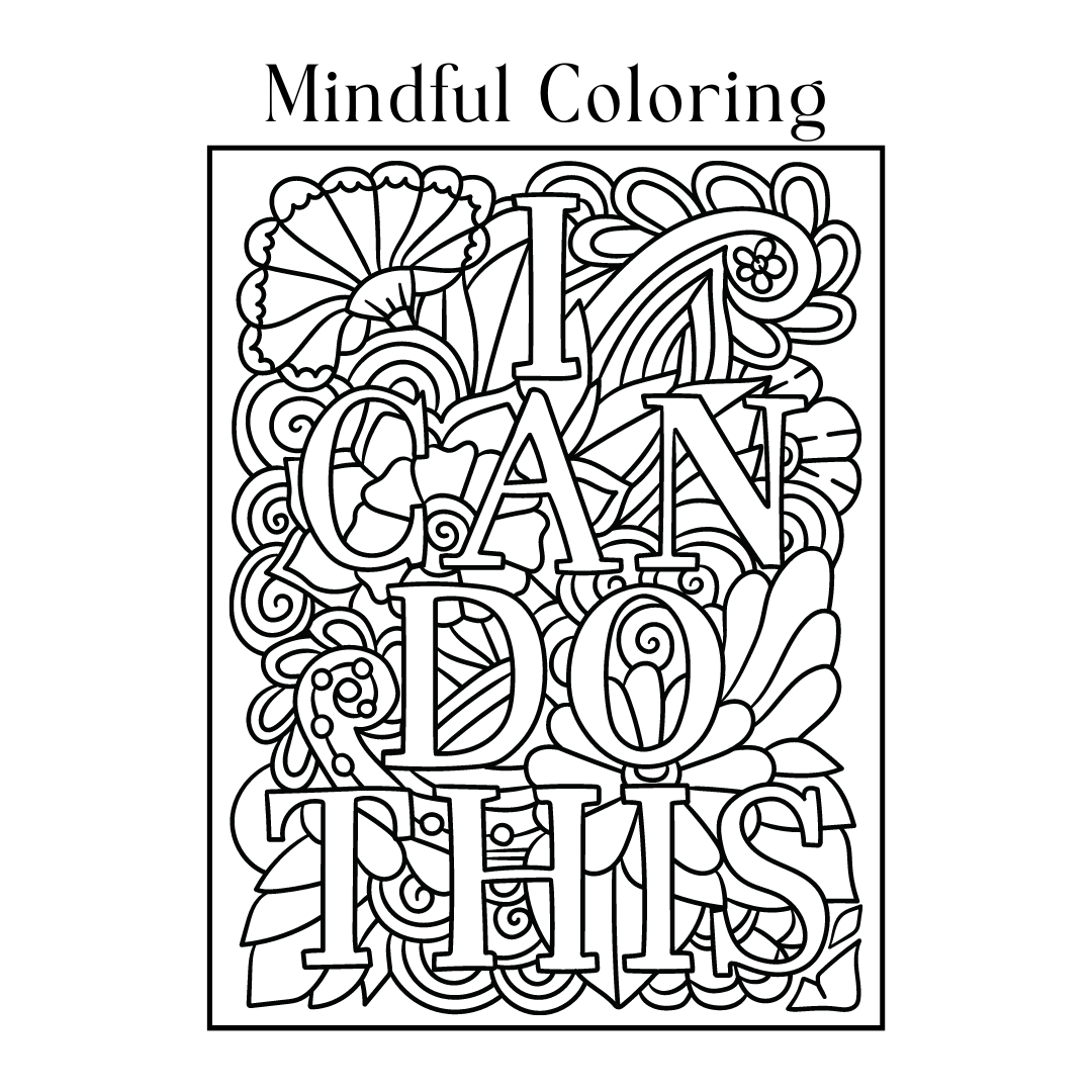 Mindfulness colouring pages