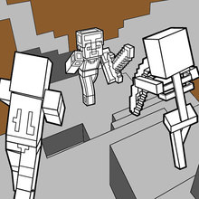 Minecraft coloring page