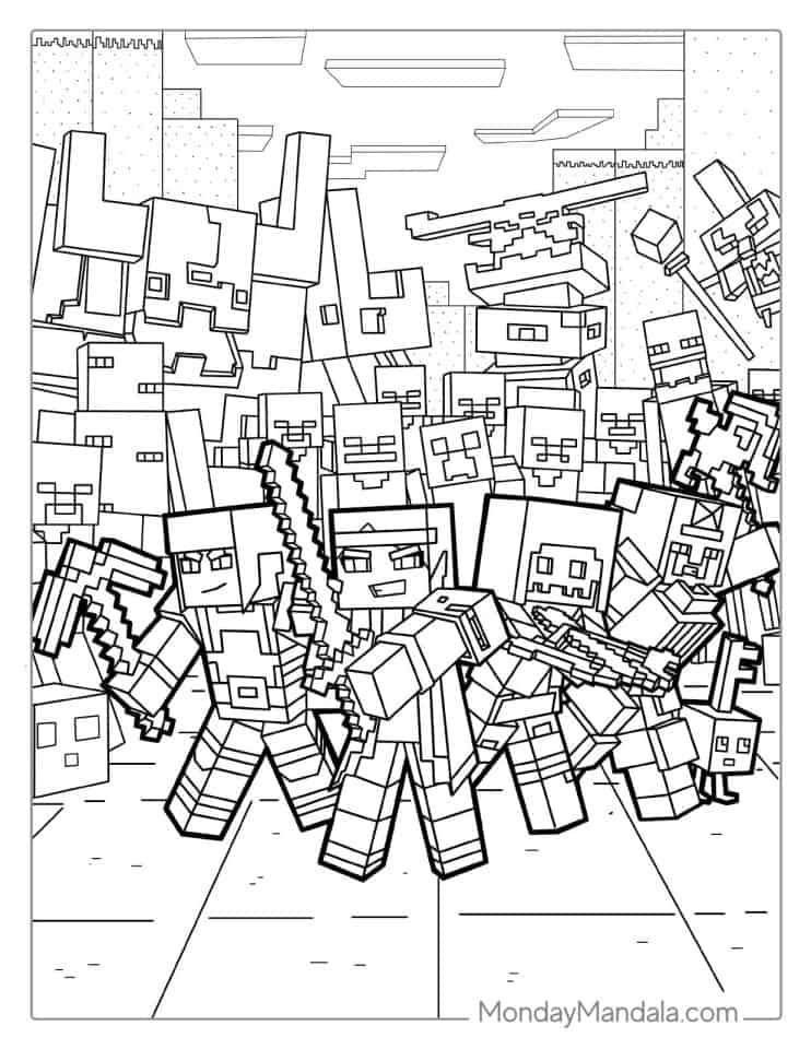 Quick saves ideas minecraft coloring pages coloring book art colouring pages
