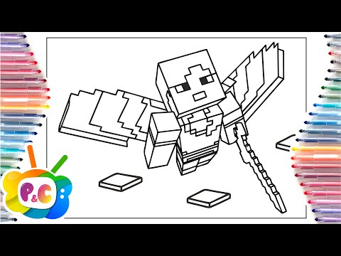 Minecraft coloring page