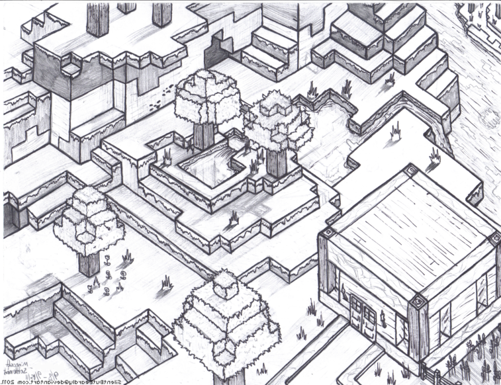 Cool minecraft coloring pages