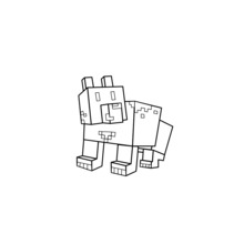 Minecraft coloring page