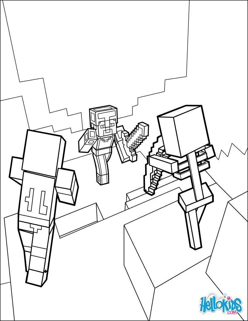 Pin en coloriages de jeux vidão