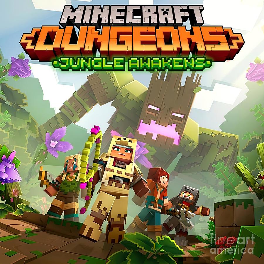 Minecraft dungeons painting by shaw heather