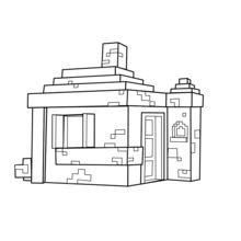 Minecraft coloring page