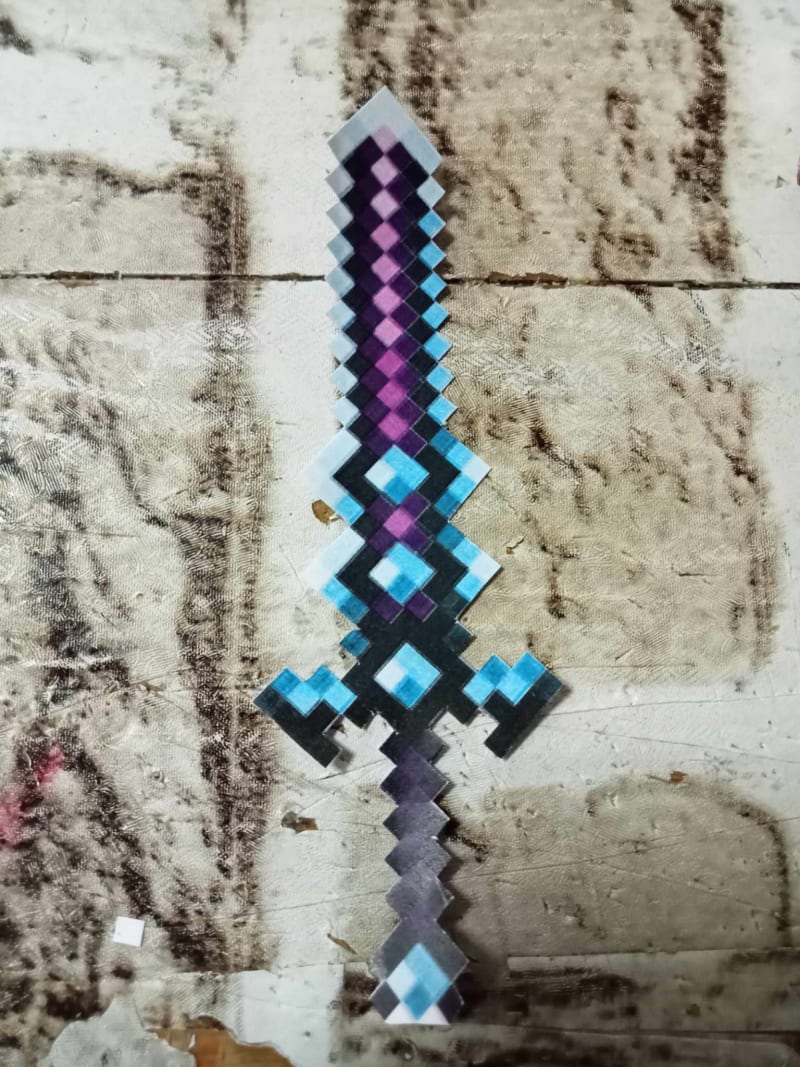 Pixel papercraft