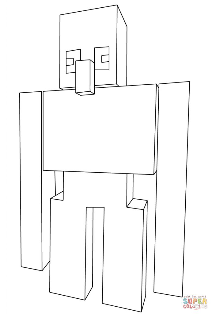 Minecraft iron golem coloring page minecraft coloring pages coloring pages minecraft