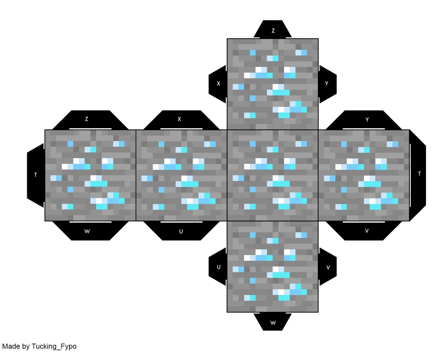 I made minecraft ore cut