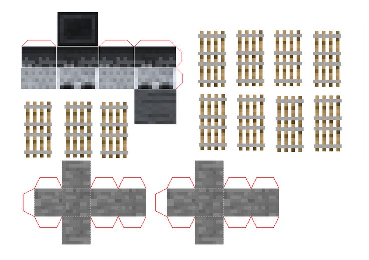 Papercraft mine for your minis with minecart and ores manualidades de minecraft minecraft imprimibles armables de minecraft