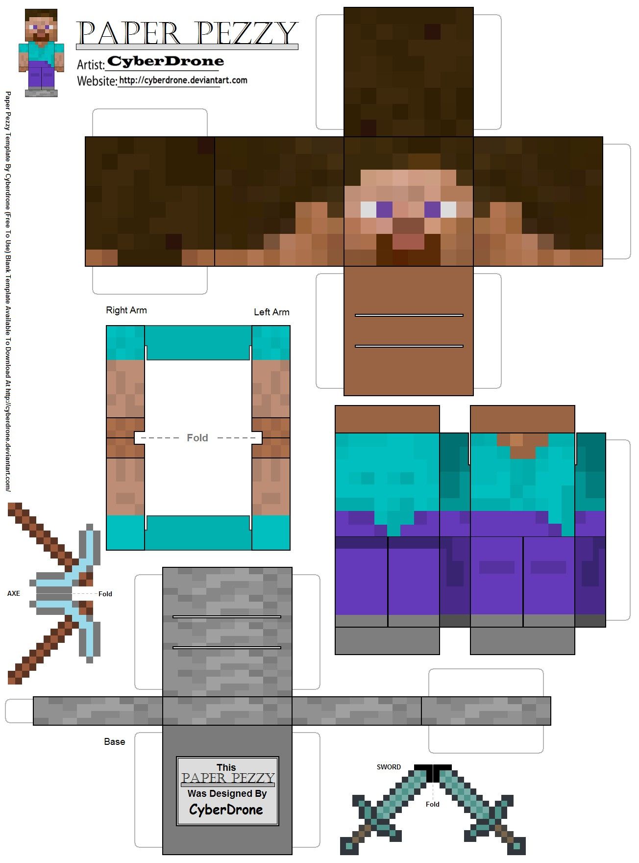 Minecraft papercraft blocks paper crafts for minecraft print minecraft printables minecraft party derations minecraft party