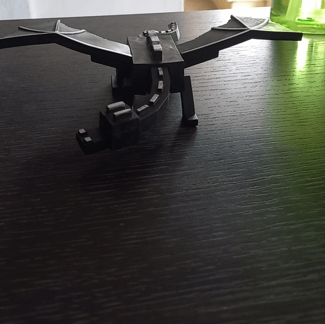 I made an ender dragon on a d printer rminecraft