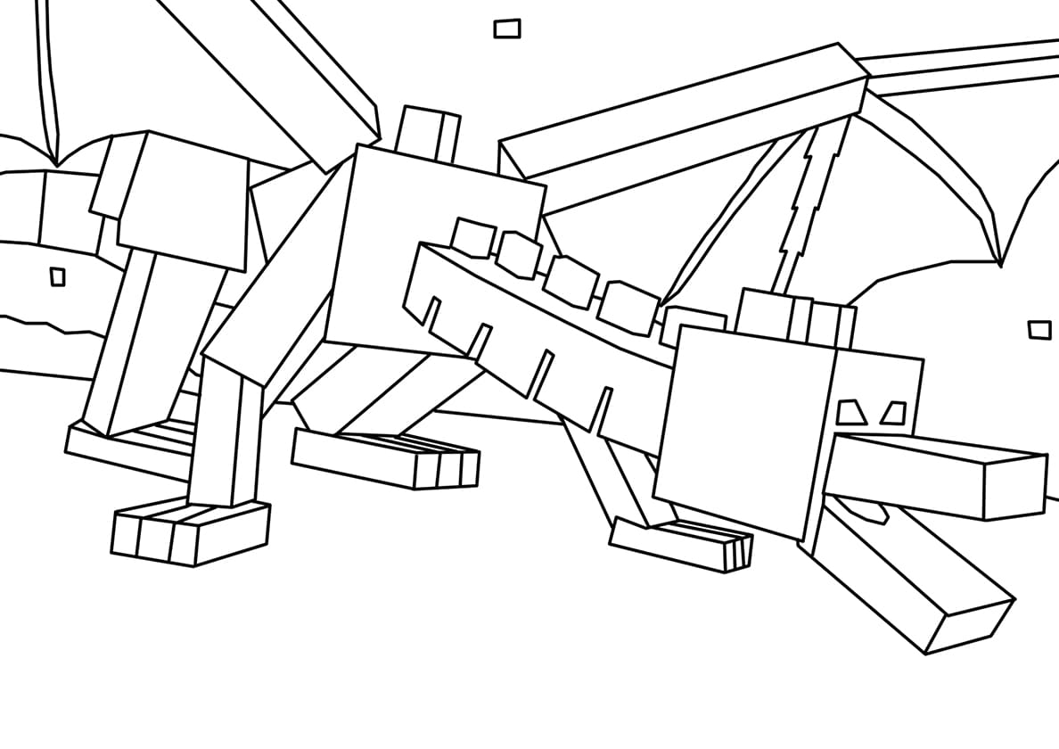 Ender dragon coloring pages