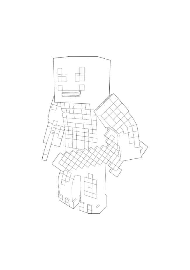 Minecraft coloring pages