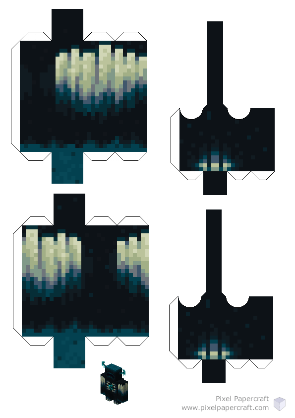 Pixel papercraft