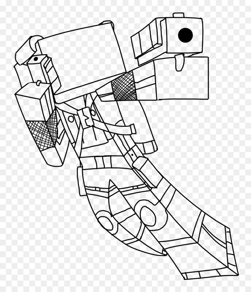 Minecraft skydoesminecraft coloring pages hd png download