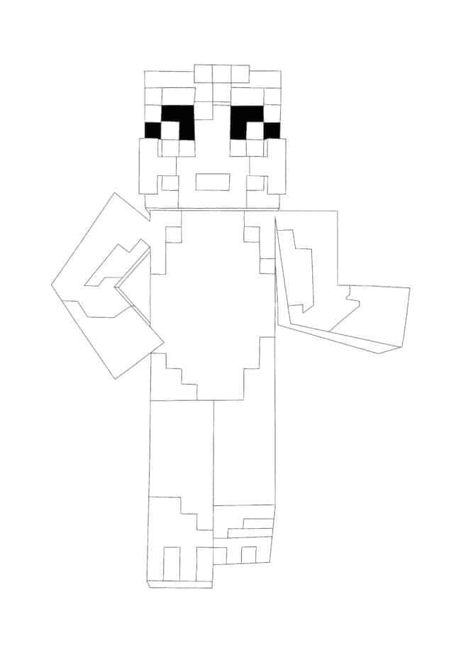 Minecraft coloring pages