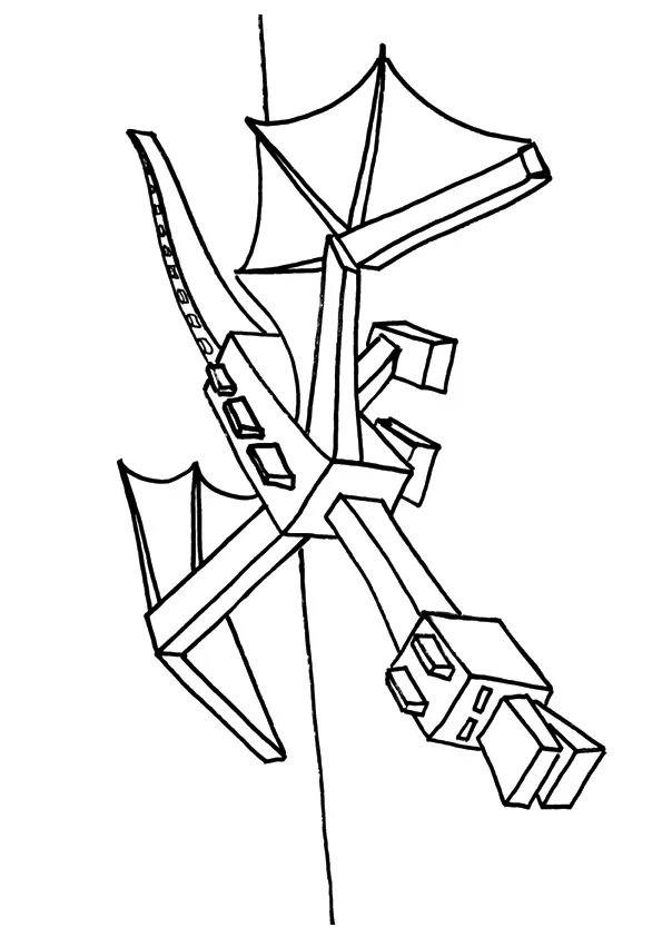 Minecraft ender dragon fãrbung seite
