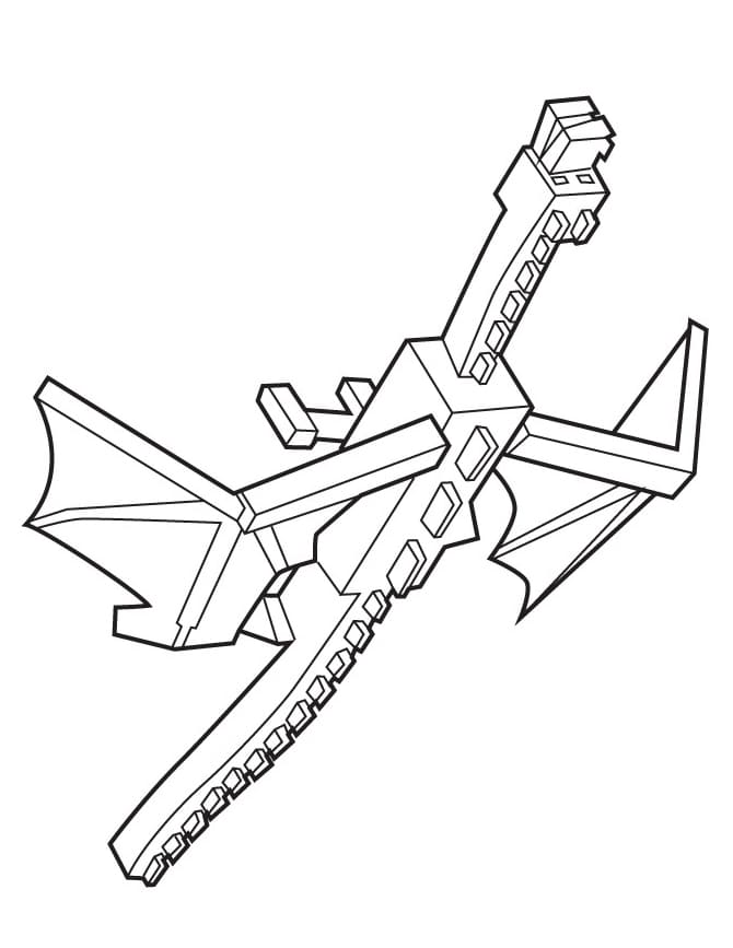Ender dragon coloring pages