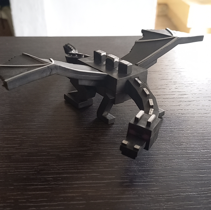 I made an ender dragon on a d printer rminecraft