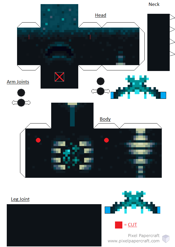 Pixel papercraft