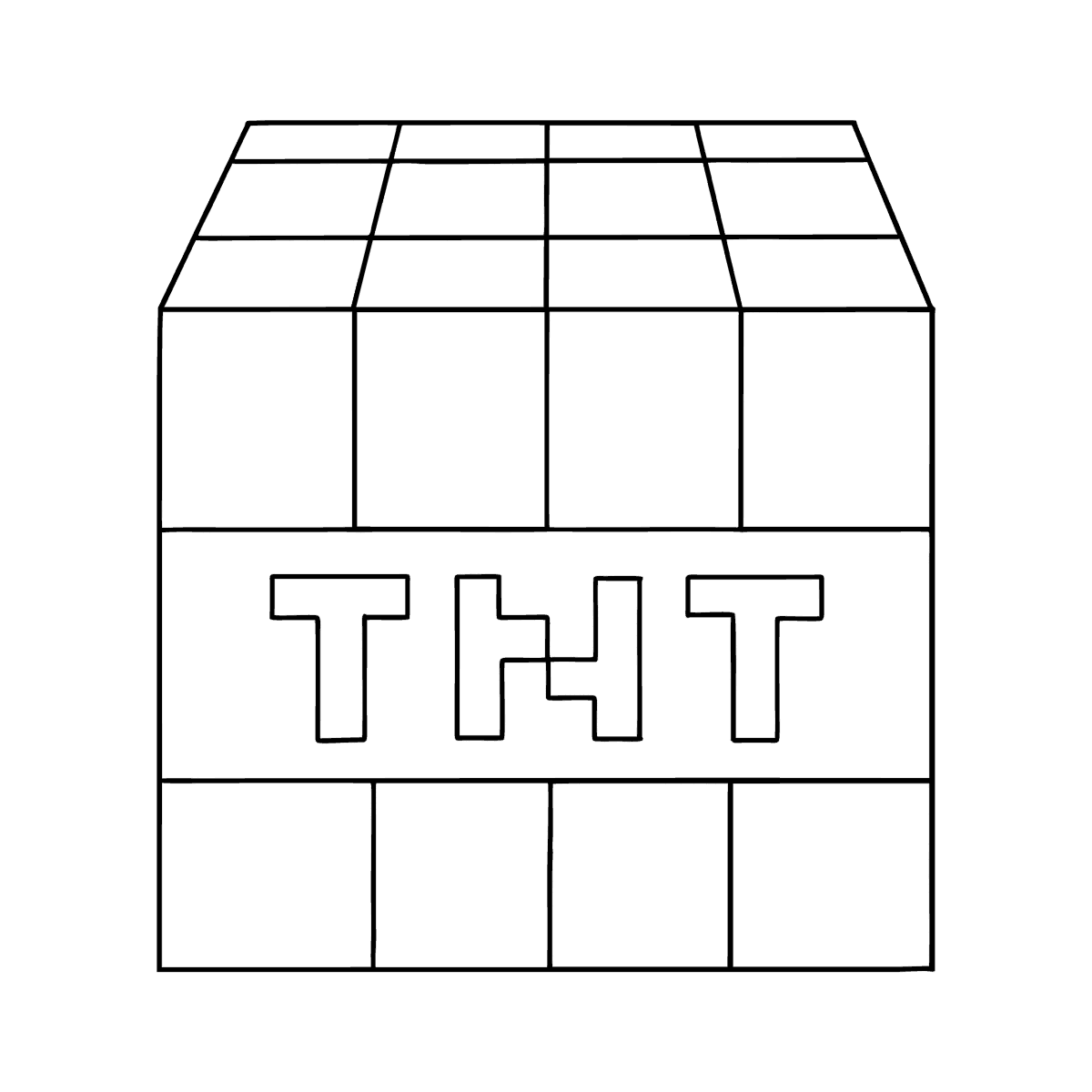 Minecraft tnt coloring page â online and print for free