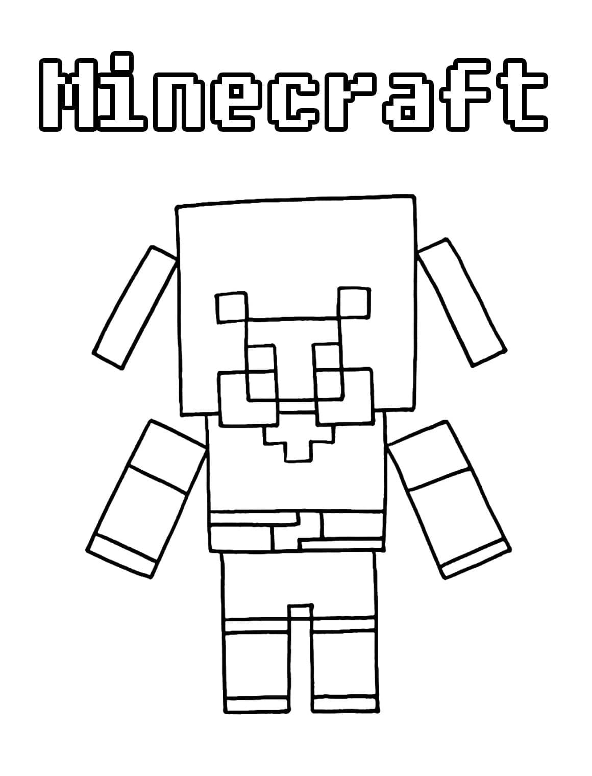Minecraft coloring pages