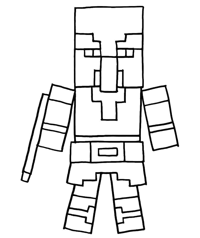 Minecraft coloring pages