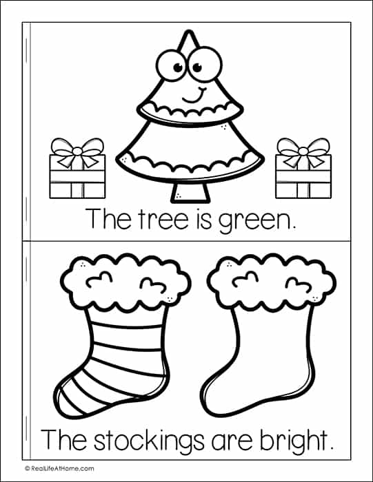 My little book of christmas colors mini book free printable