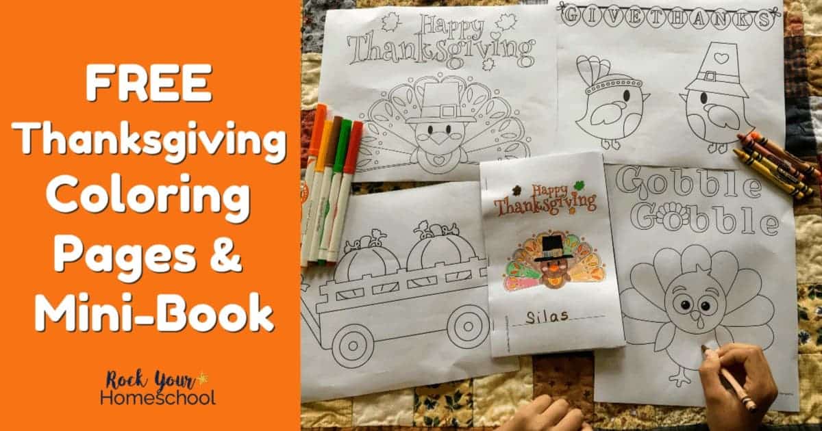 Fun free thanksgiving coloring pages mini