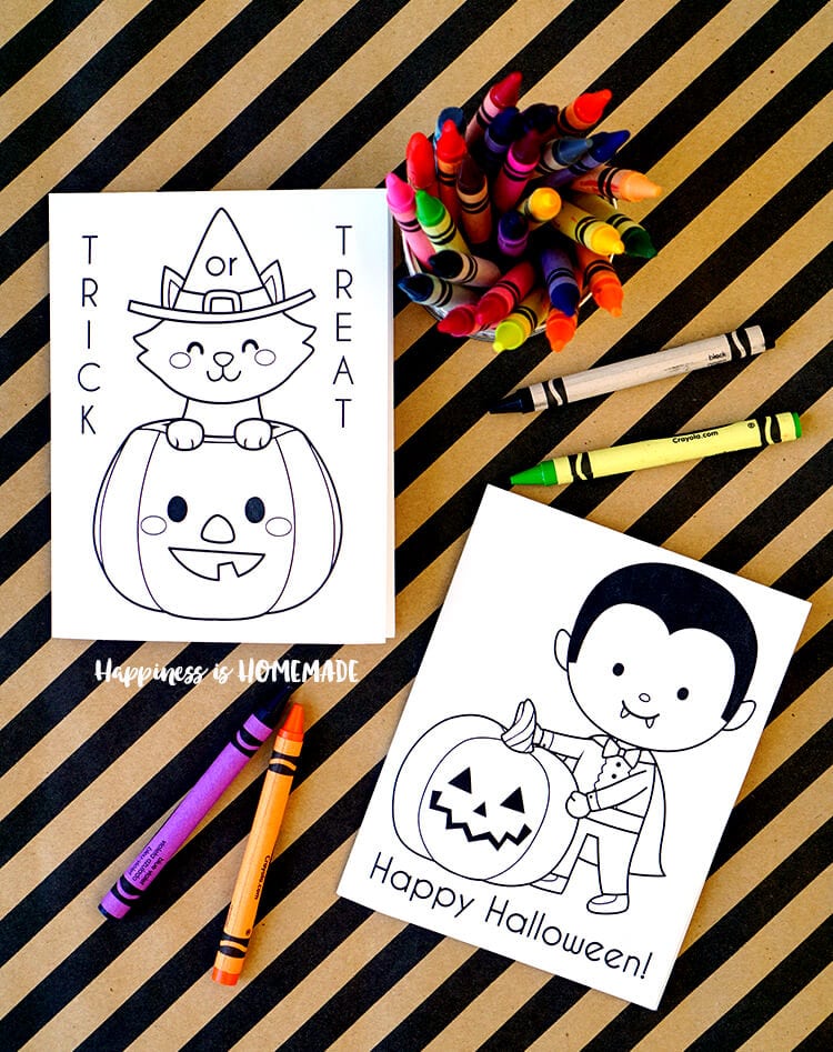 Printable halloween coloring books