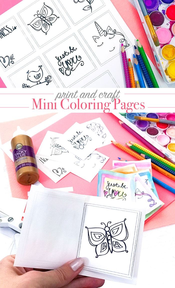 Print and color mini coloring pages coloring pages coloring pages for kids kids coloring books