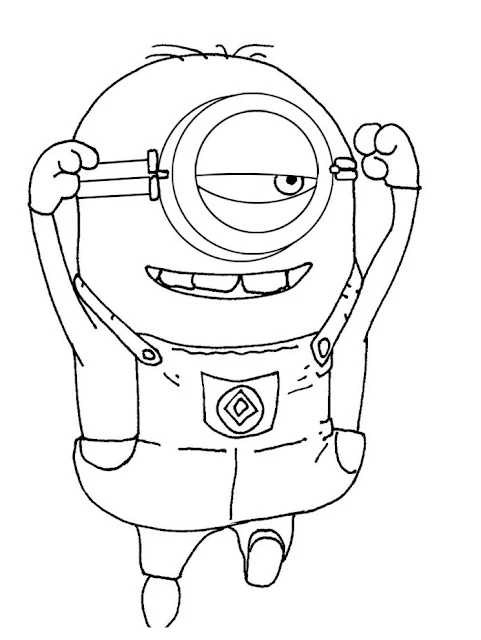 Despicable me and minions free printable coloring pages