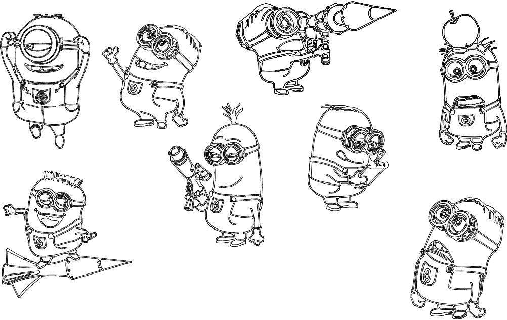 Minions despicable me dxf file free download