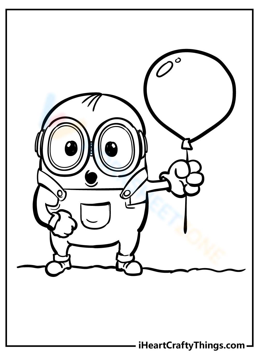 Free collection of minion coloring pages for kids
