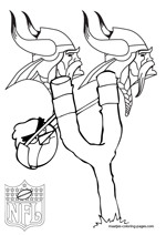 Minnesota vikings coloring pages