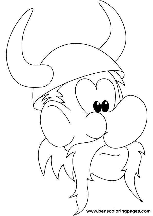Ben the viking coloring pages printable