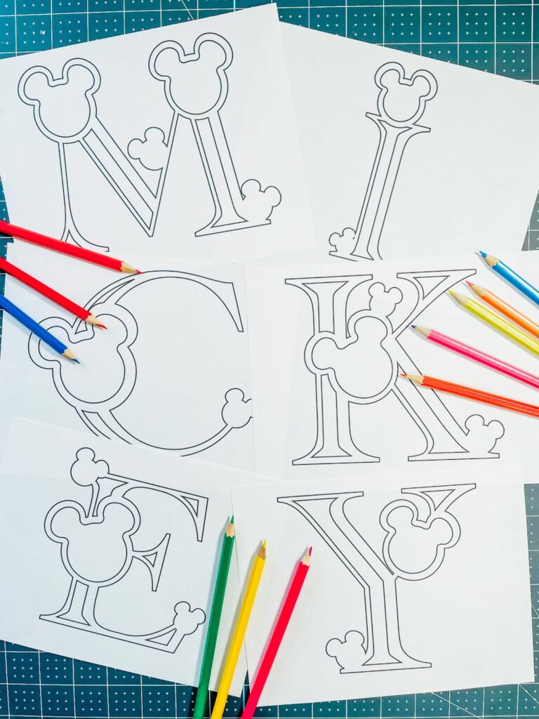 Mickey mouse colouring alphabet letters numbers â extraordinary chaos