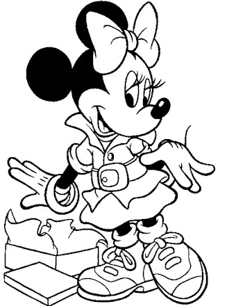 Disney characters coloring page