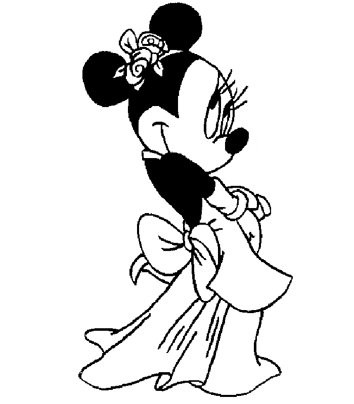 Free printable minnie mouse coloring pages for kids