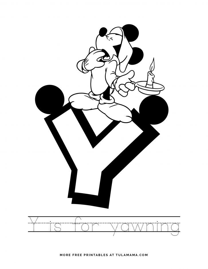 Free printable mickey mouse abc letter tracing for preschoolers mickey mouse abc abc letters tracing letters