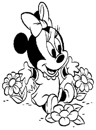 Disney characters coloring page