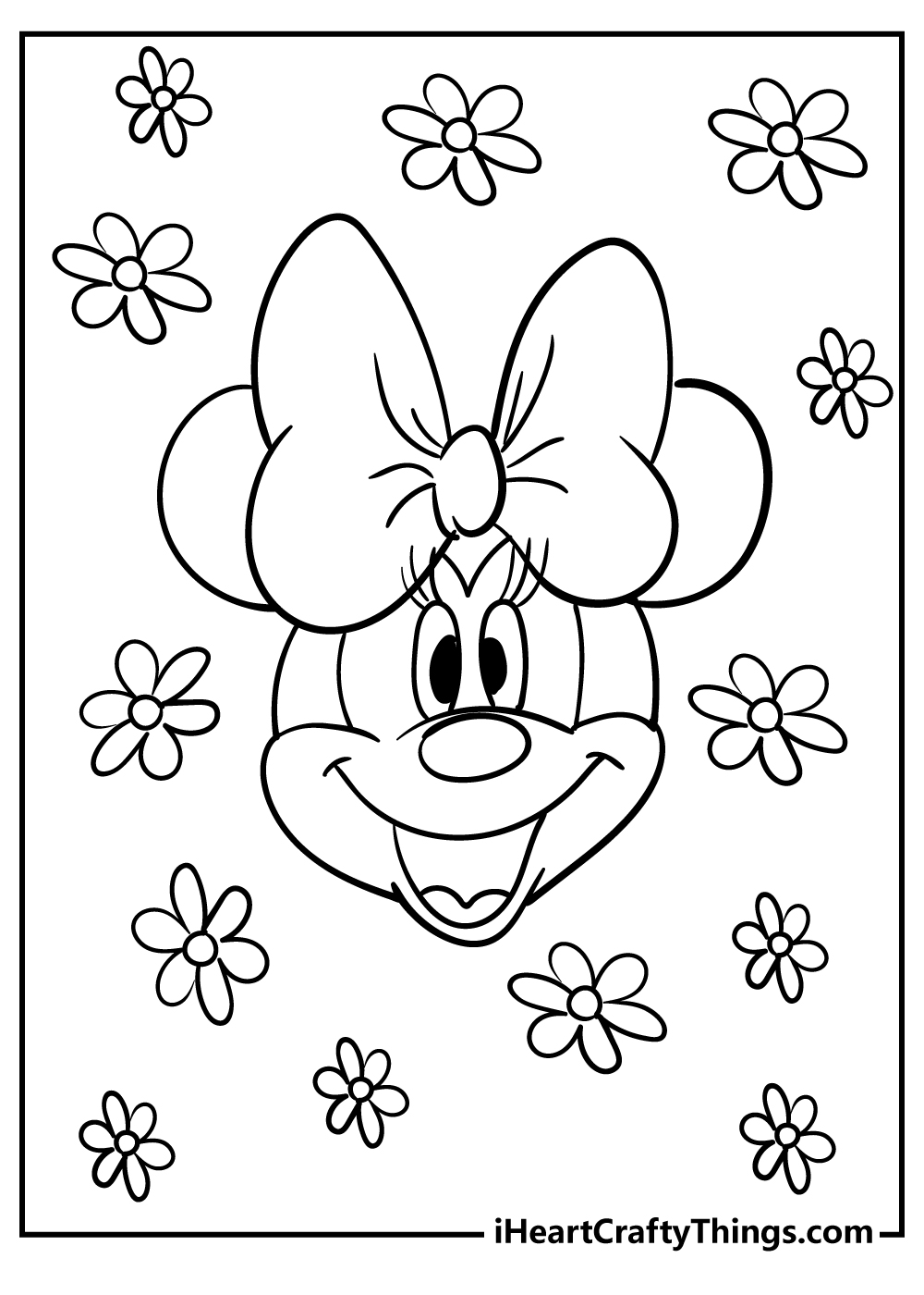 Minnie mouse coloring pages free printables