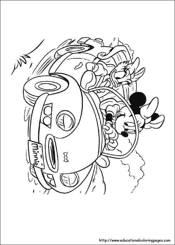 Minnie mouse coloring pages