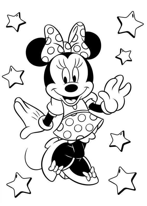 Minnie mouse coloring pages printable âï